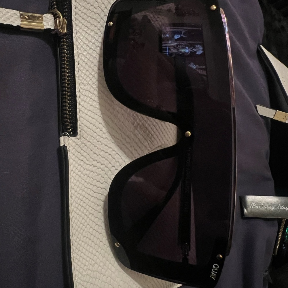 Quay Australia Black Oversized Sunglasses